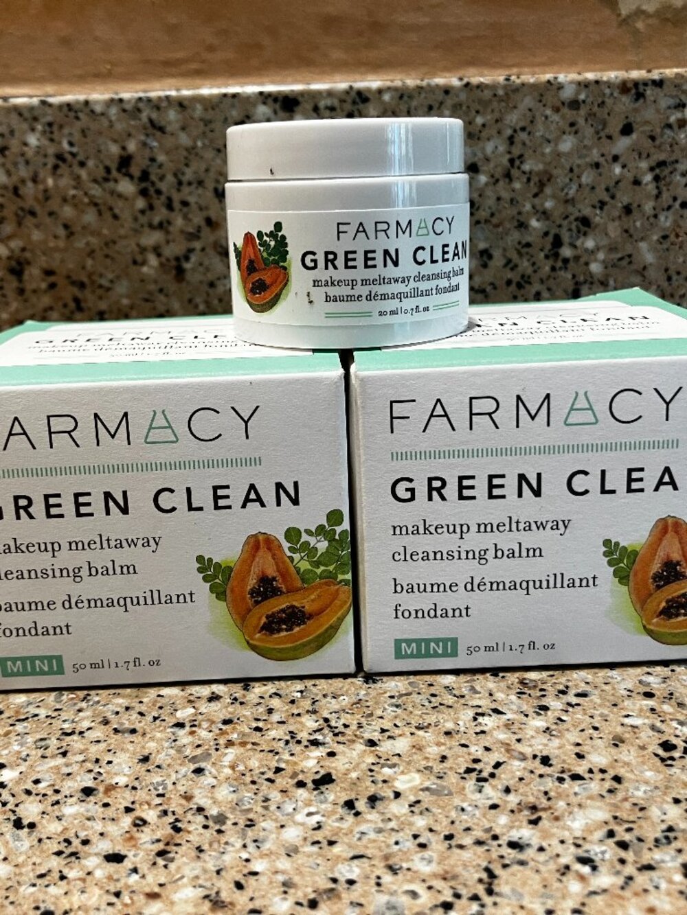 Farmacy 2 Green Clean Balms!! 1.7 ounces! NIB